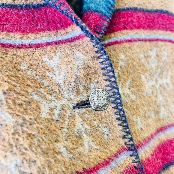 Wooded River Wool Blend Deer Vintage Jacket Small - Picture 3 of 7